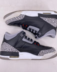 Air Jordan (GS) 3 Retro "Black Cement" 2017 Used Size 5.5Y