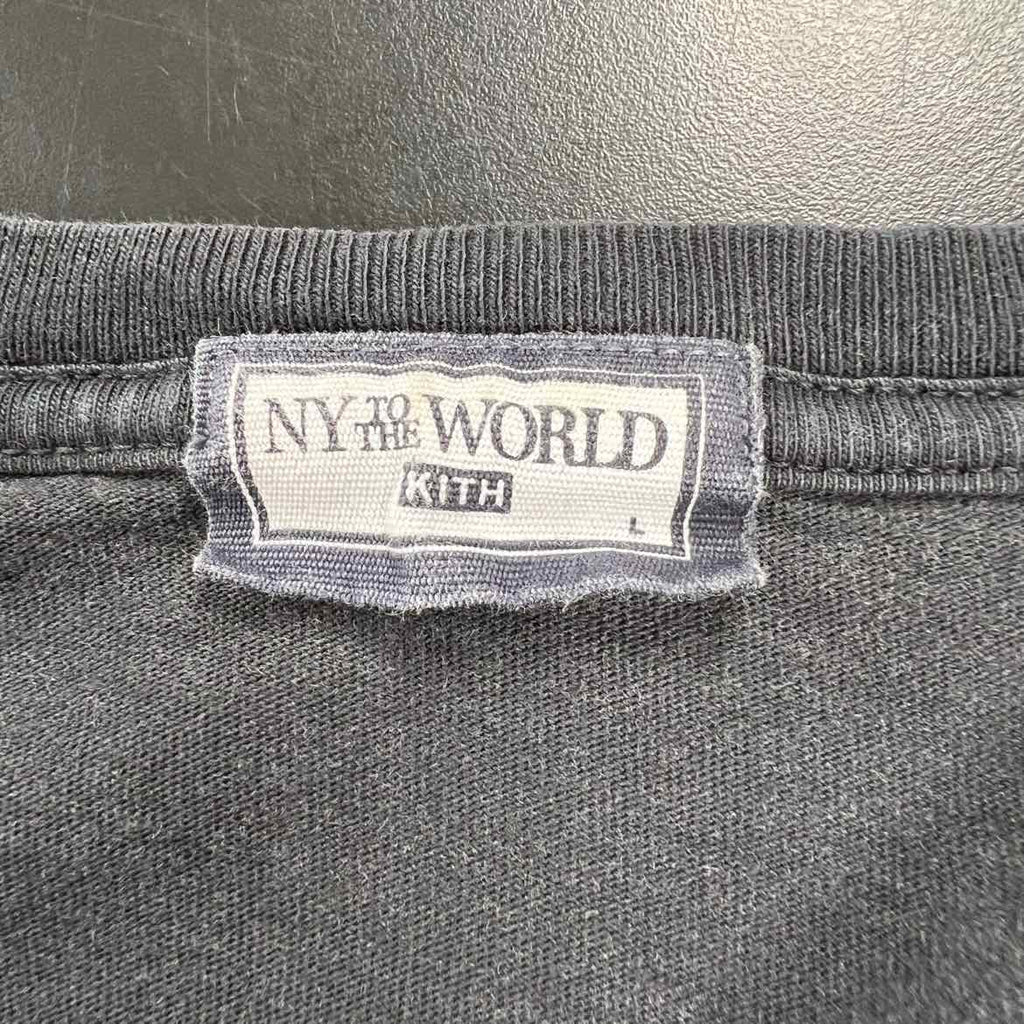 Kith T-Shirt "NEW YORK" Black Used Size L