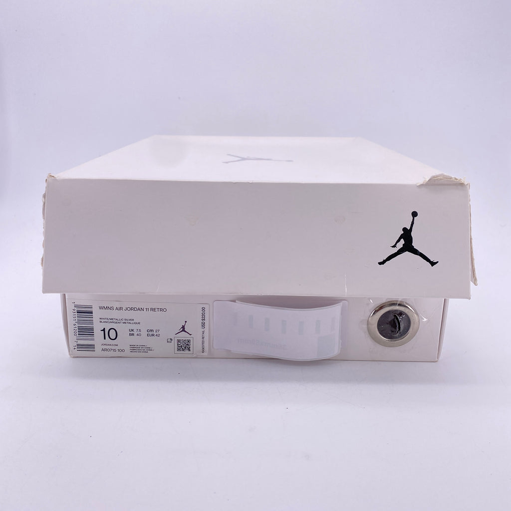 Air Jordan (W) 11 Retro "White Metallic Silver" 2019 Used Size 10W