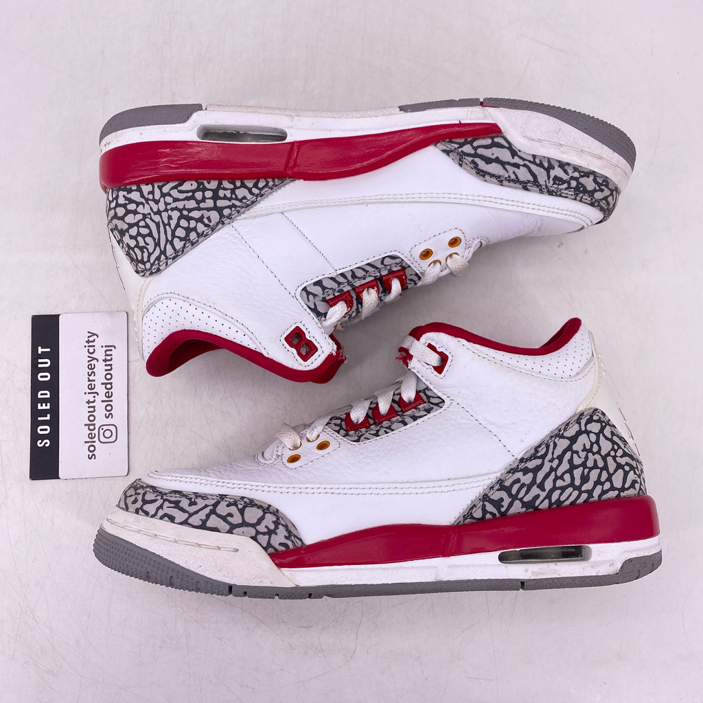 Air Jordan (GS) 3 Retro "Cardinal" 2022 Used Size 6Y