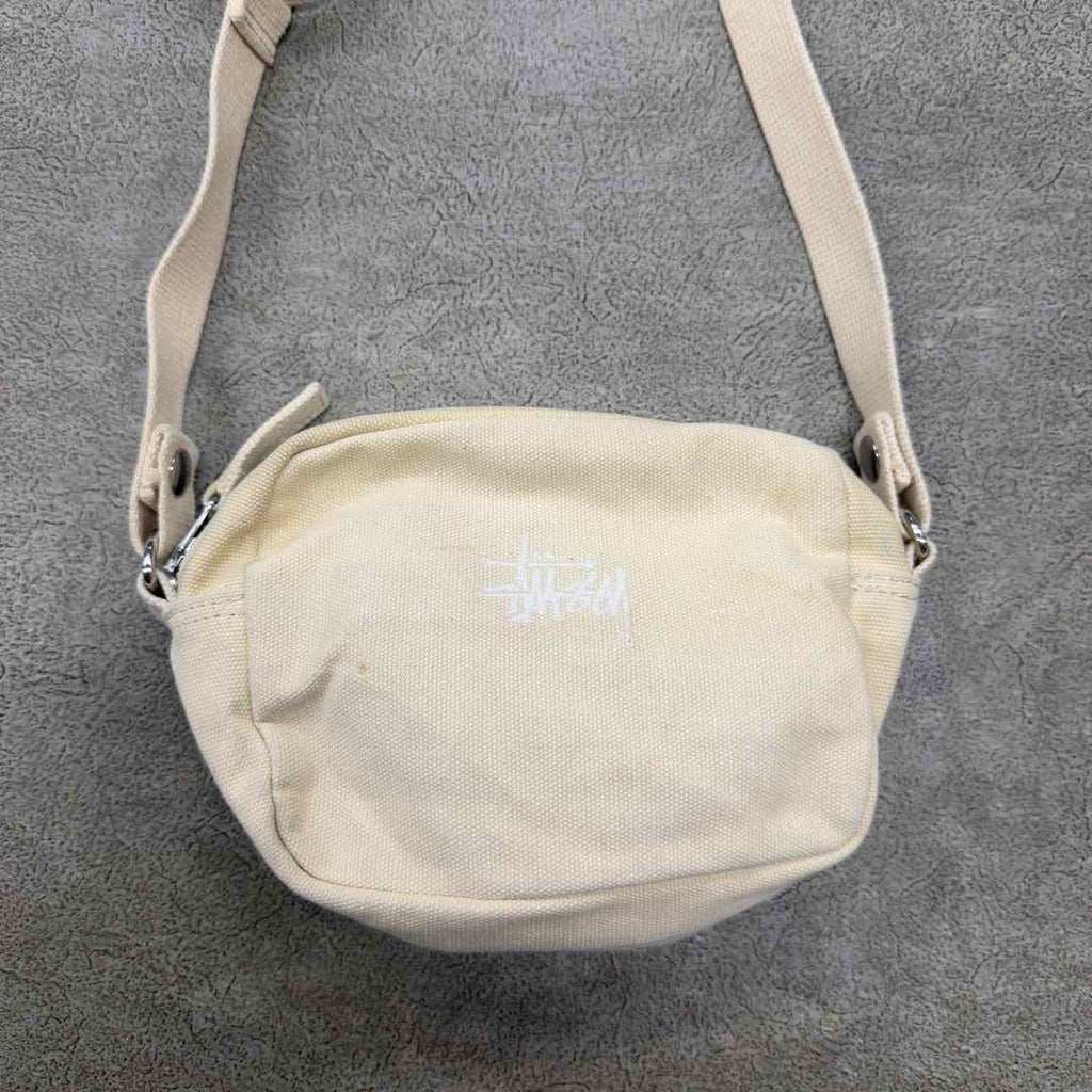 Stussy Shoulder Bag "WORKWEAR" Used Cream Size OS