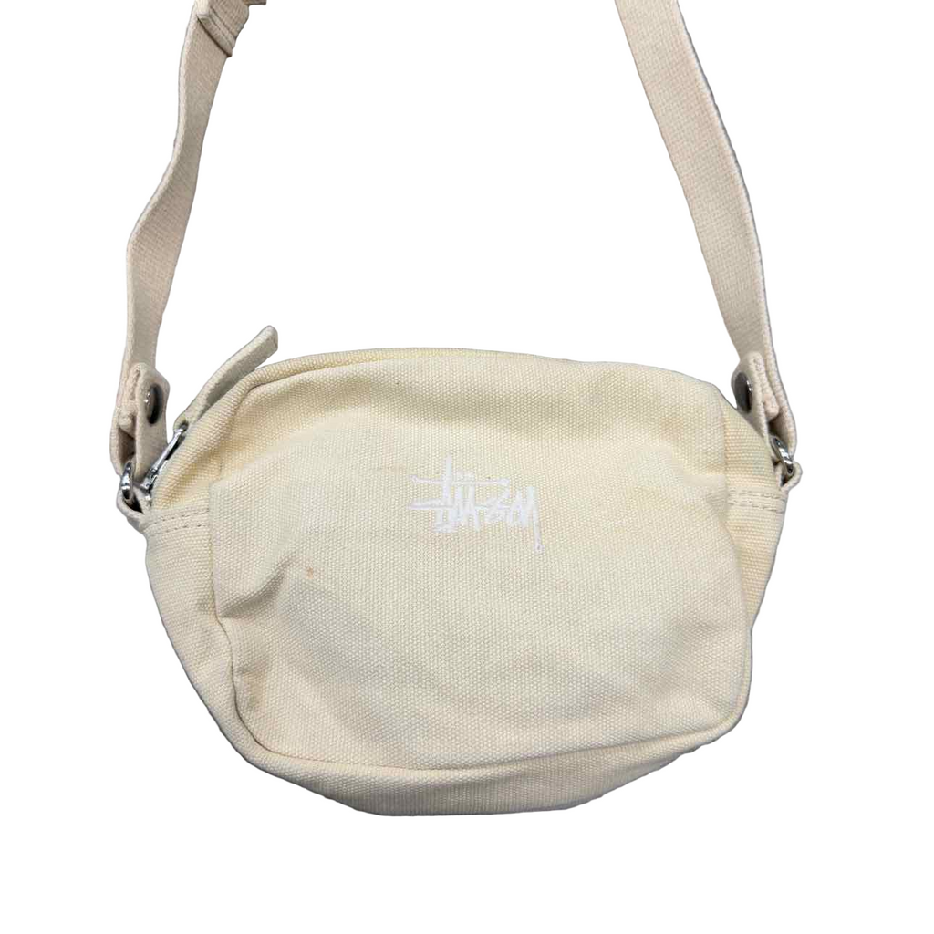 Stussy Shoulder Bag "WORKWEAR" Used Cream Size OS