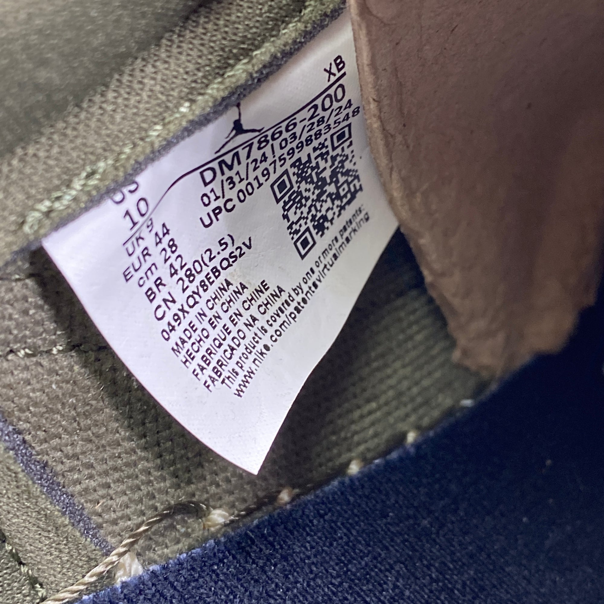 Air Jordan 1 Low OG SP &quot;Medium Olive&quot; 2024 New Size 10