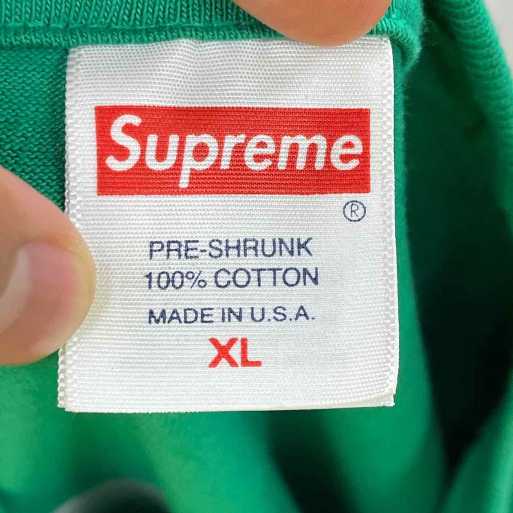 Supreme T-Shirt "BUSINESS" Green Used Size XL