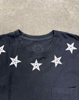 Chrome Hearts T-Shirt "BLACK STARS" Black Used Size L