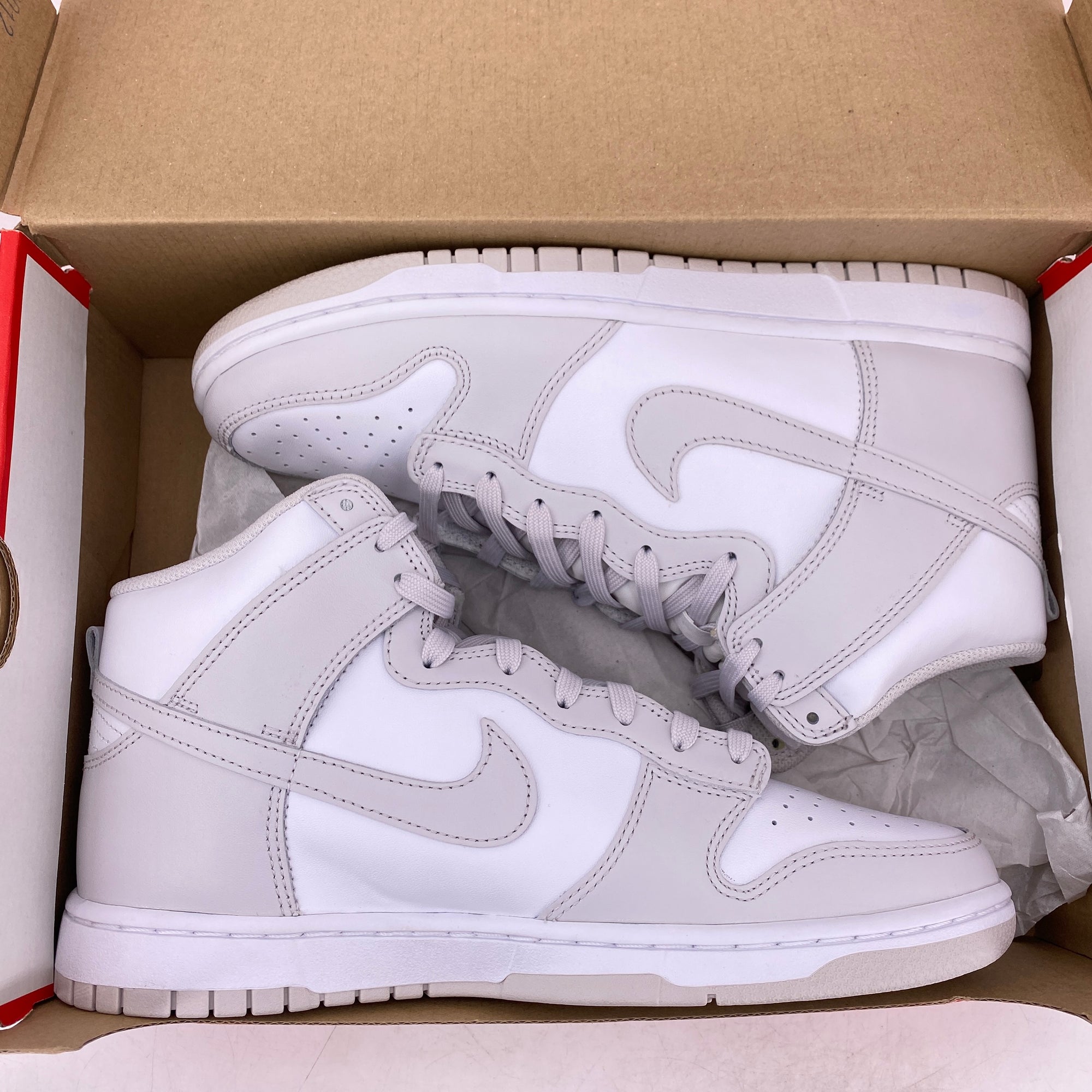 Nike Dunk High &quot;Retro White Vast Grey&quot; 2021 New Size 9.5