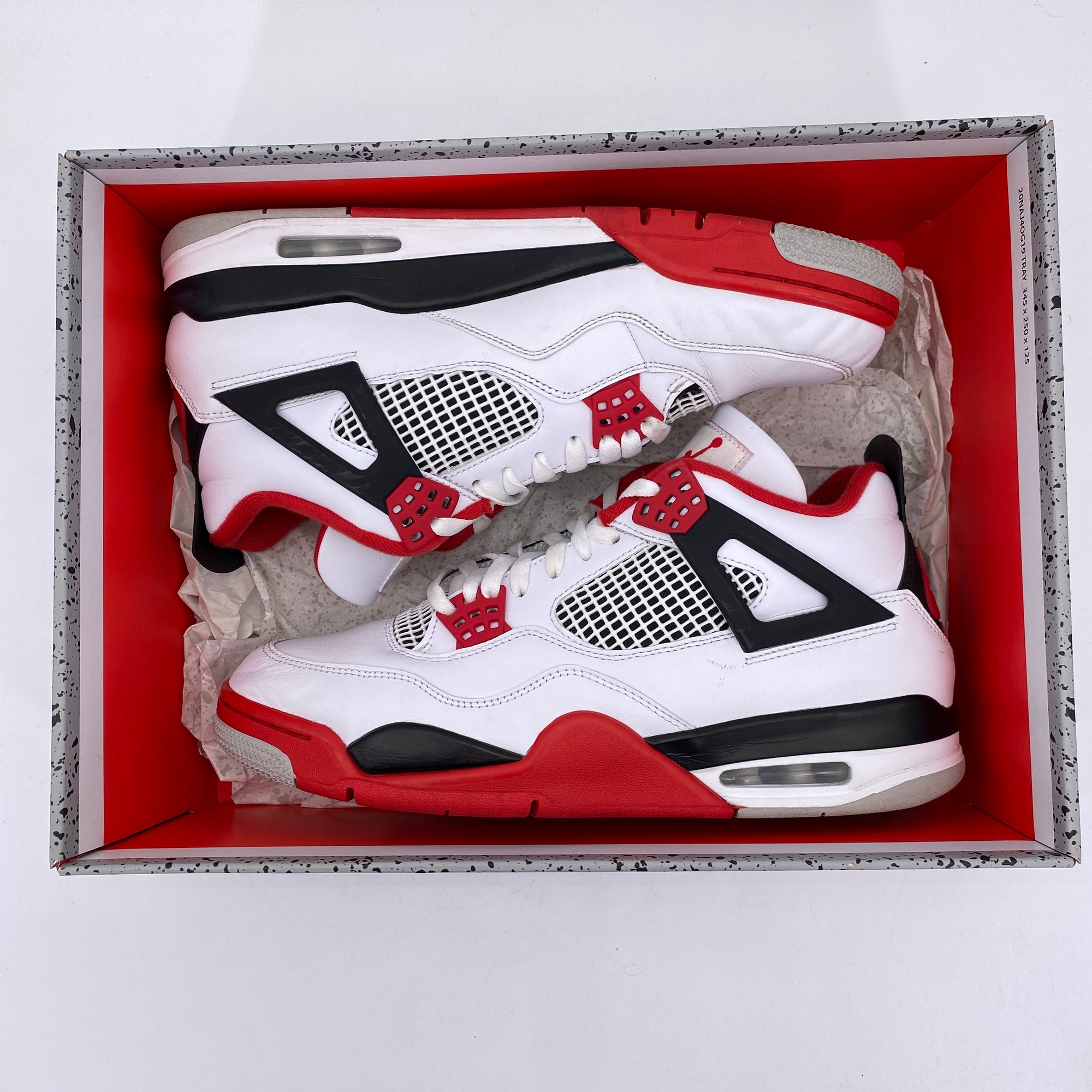 Air Jordan 4 Retro &quot;Fire Red&quot; 2020 Used Size 10.5