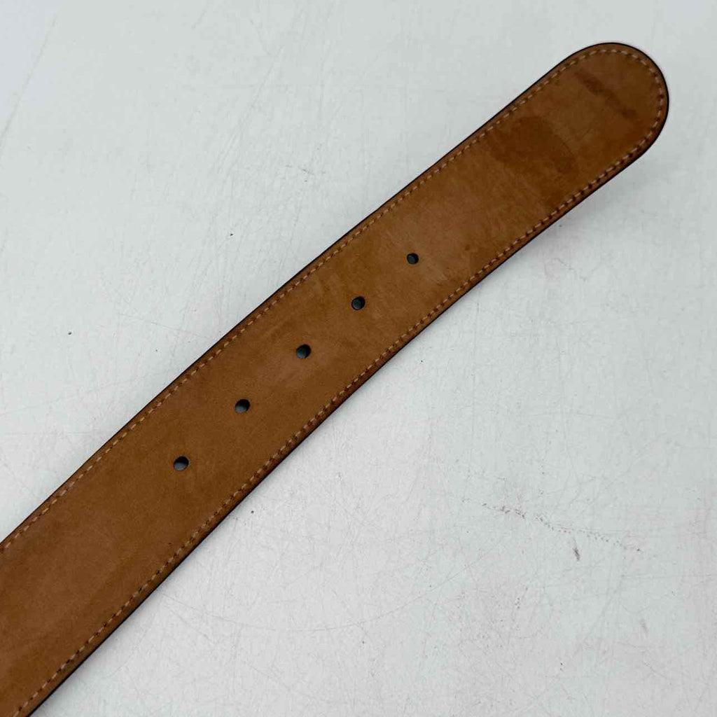 Gucci Belt "CANVAS MONOGRAM" Used Beige Size 40