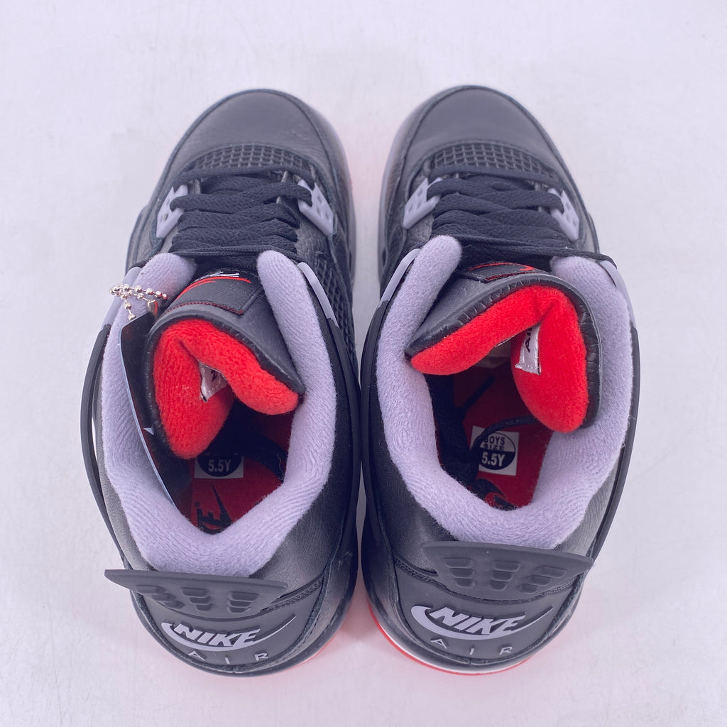 Air Jordan (GS) 4 Retro "Bred Reimagined" 2024 New Size 5.5Y