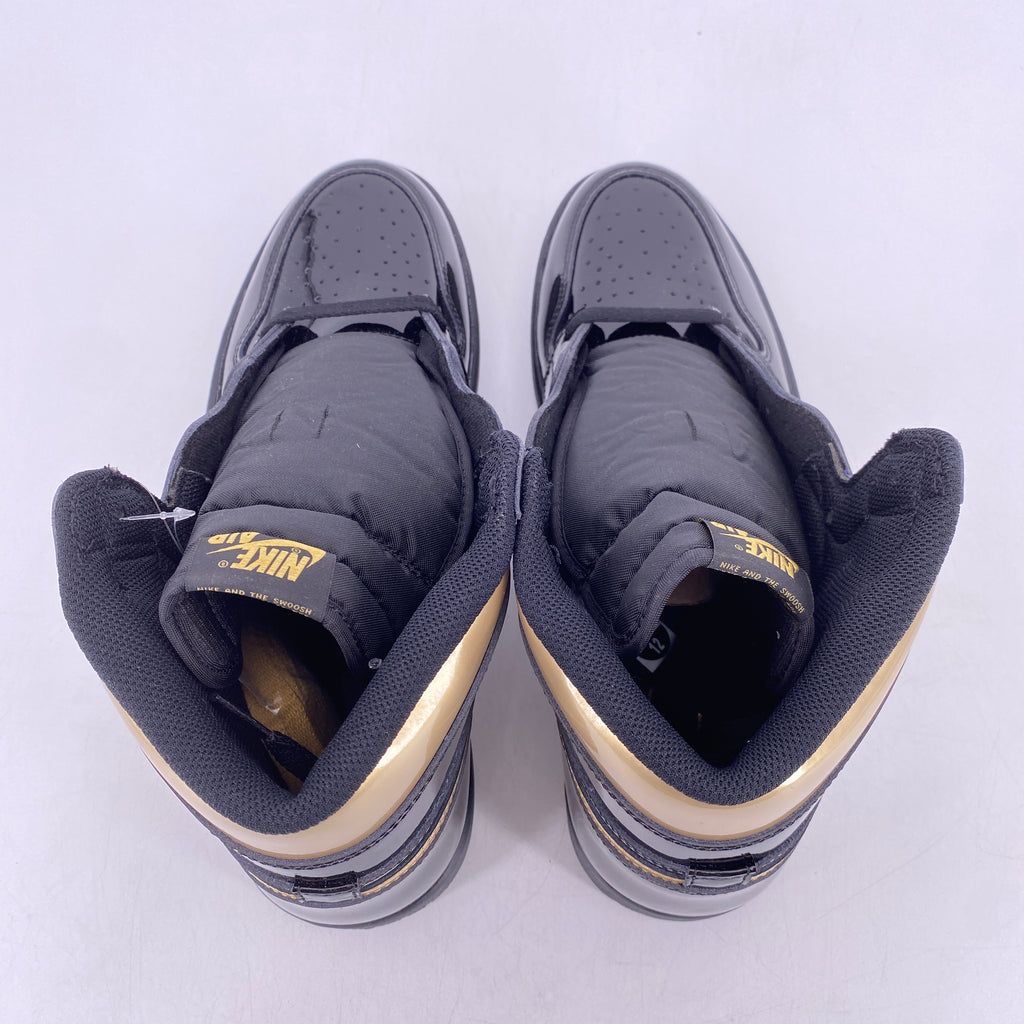 Air Jordan 1 Retro High OG "Black Metallic Gold" 2020 New Size 12