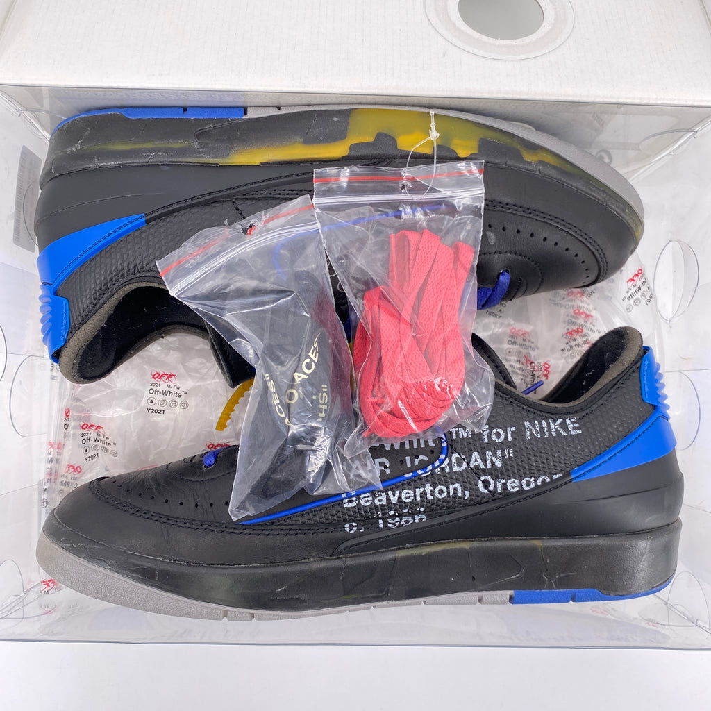 Air Jordan 2 Retro Low "Ow Black Blue" 2021 Used Size 11