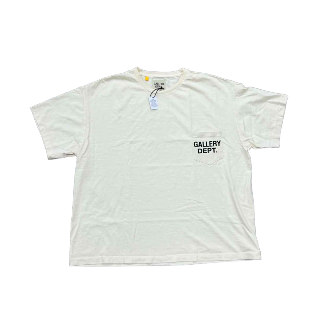 Gallery DEPT. T-Shirt "POCKET LOGO" Cream New Size M
