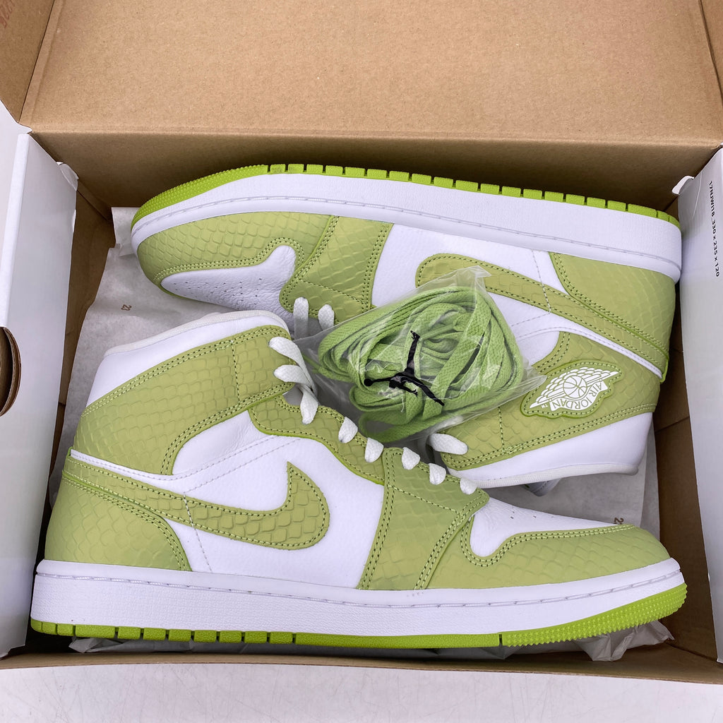 Air Jordan (W) 1 Mid "Green Python" 2022 New Size 11.5W