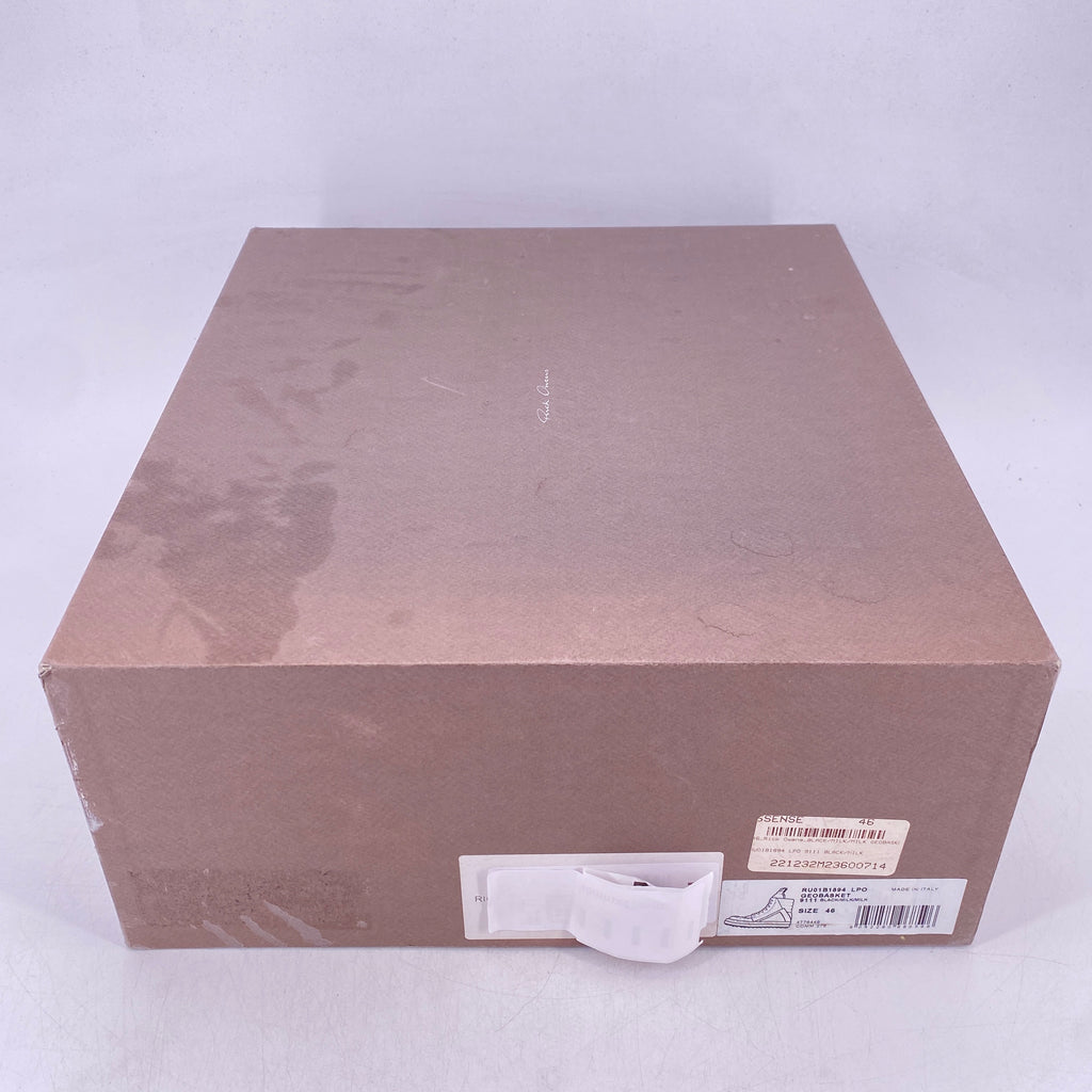 Rick Owens Geobasket "Black Milk"  Used Size 46
