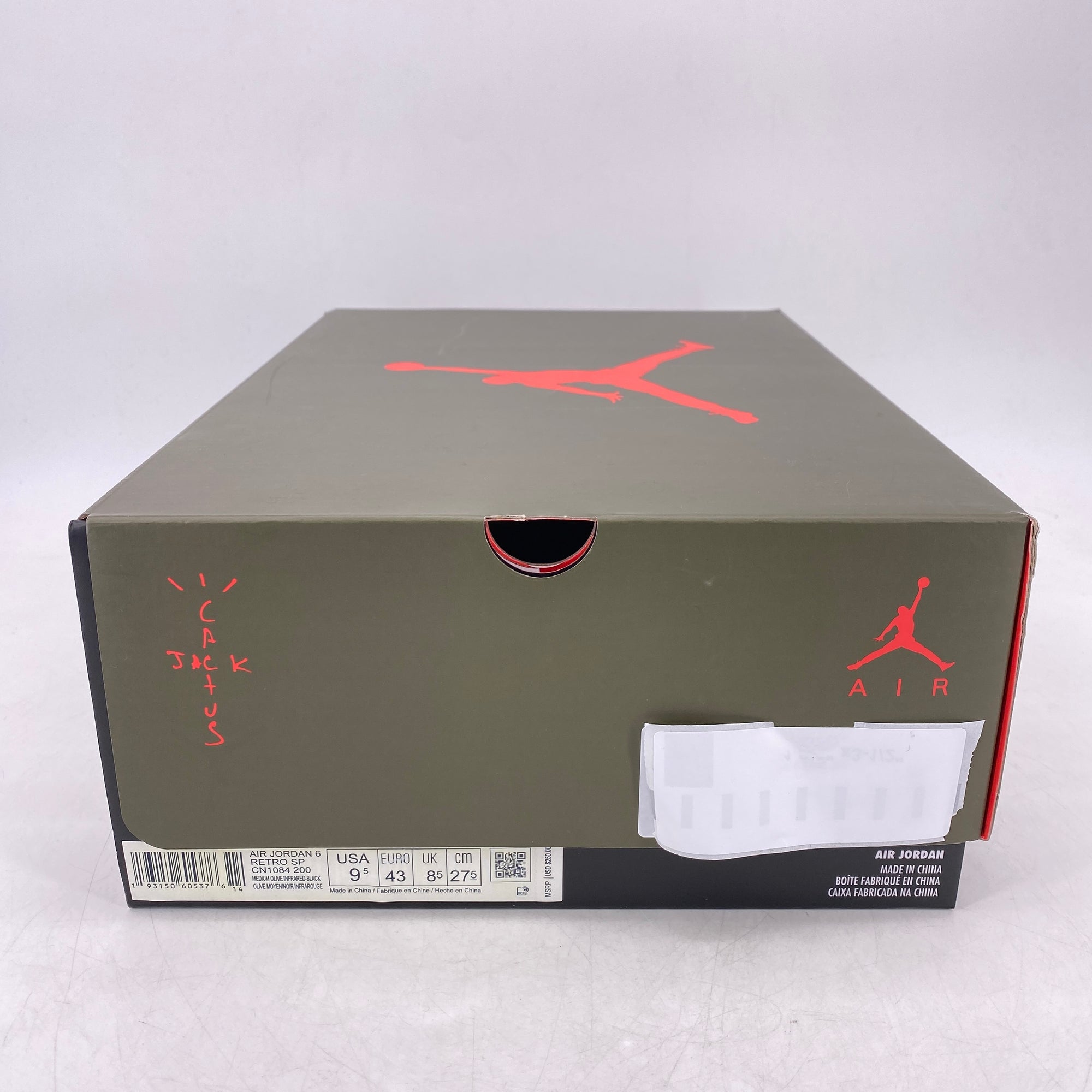 Air Jordan 6 Retro &quot;Travis Scott&quot; 2019 New Size 9.5