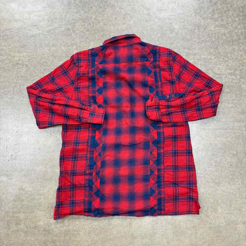 Kith Button Up "PLAID PRINT" Red Used Size XL