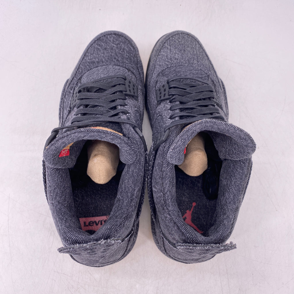 Air Jordan 4 Retro "Levis Black Denim" 2018 Used Size 9.5