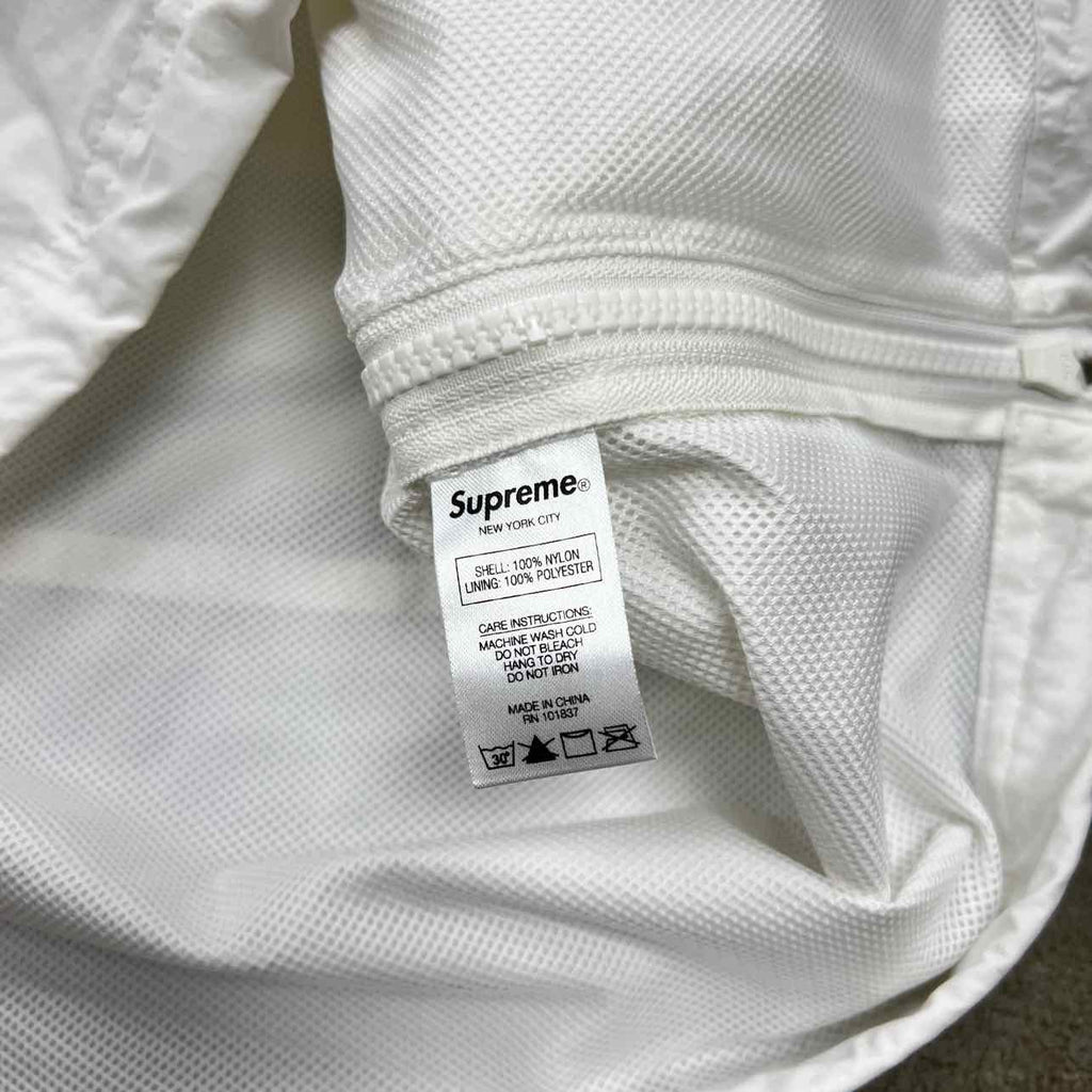 Supreme Half Zip Pullover "COURT" White New Size XL