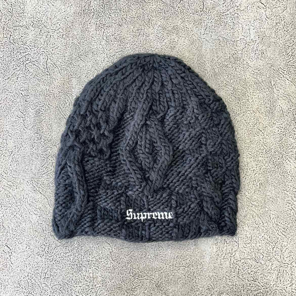 Supreme Beanie "BLOCK KNIT" 2025 New Black Size OS