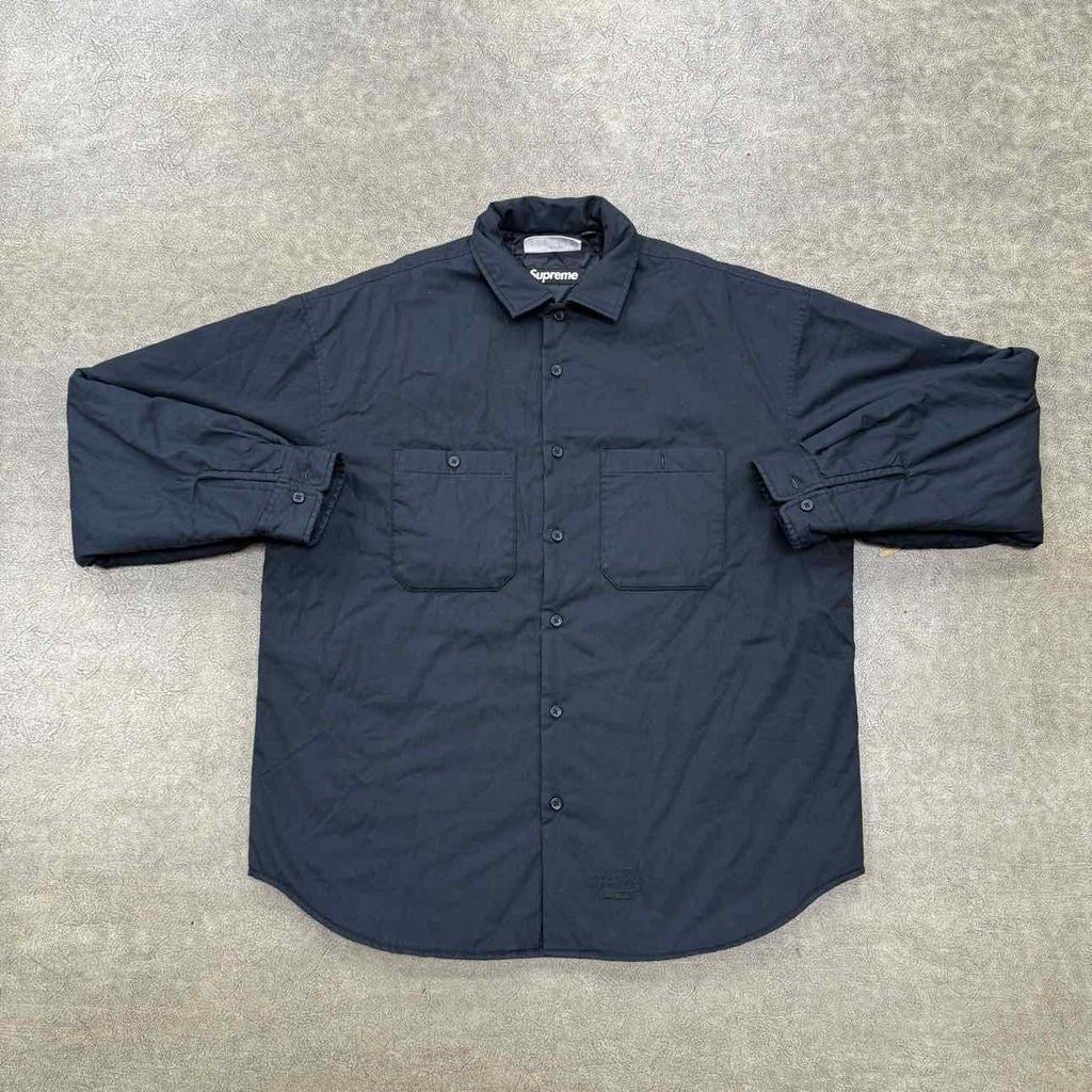 Supreme Button Up "MM6 PADDED" Black Used Size S