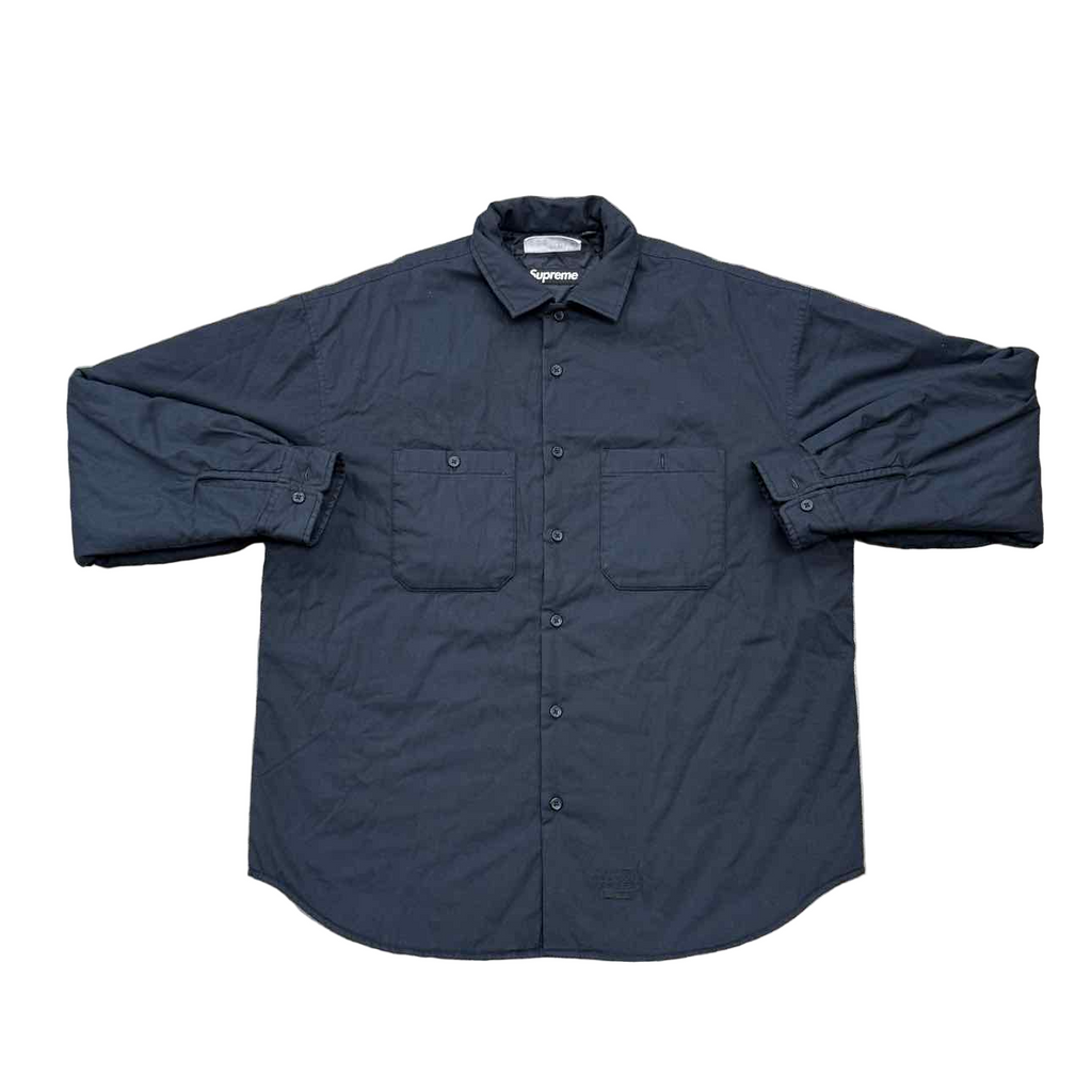 Supreme Button Up "MM6 PADDED" Black Used Size S
