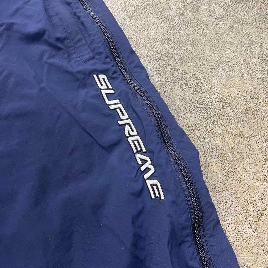 Supreme Track Pants "SPELLOUT" Navy Used Size S