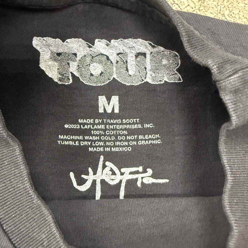 Travis Scott T-Shirt "CIRCUS MAXIMUS TOUR" Black Used Size M