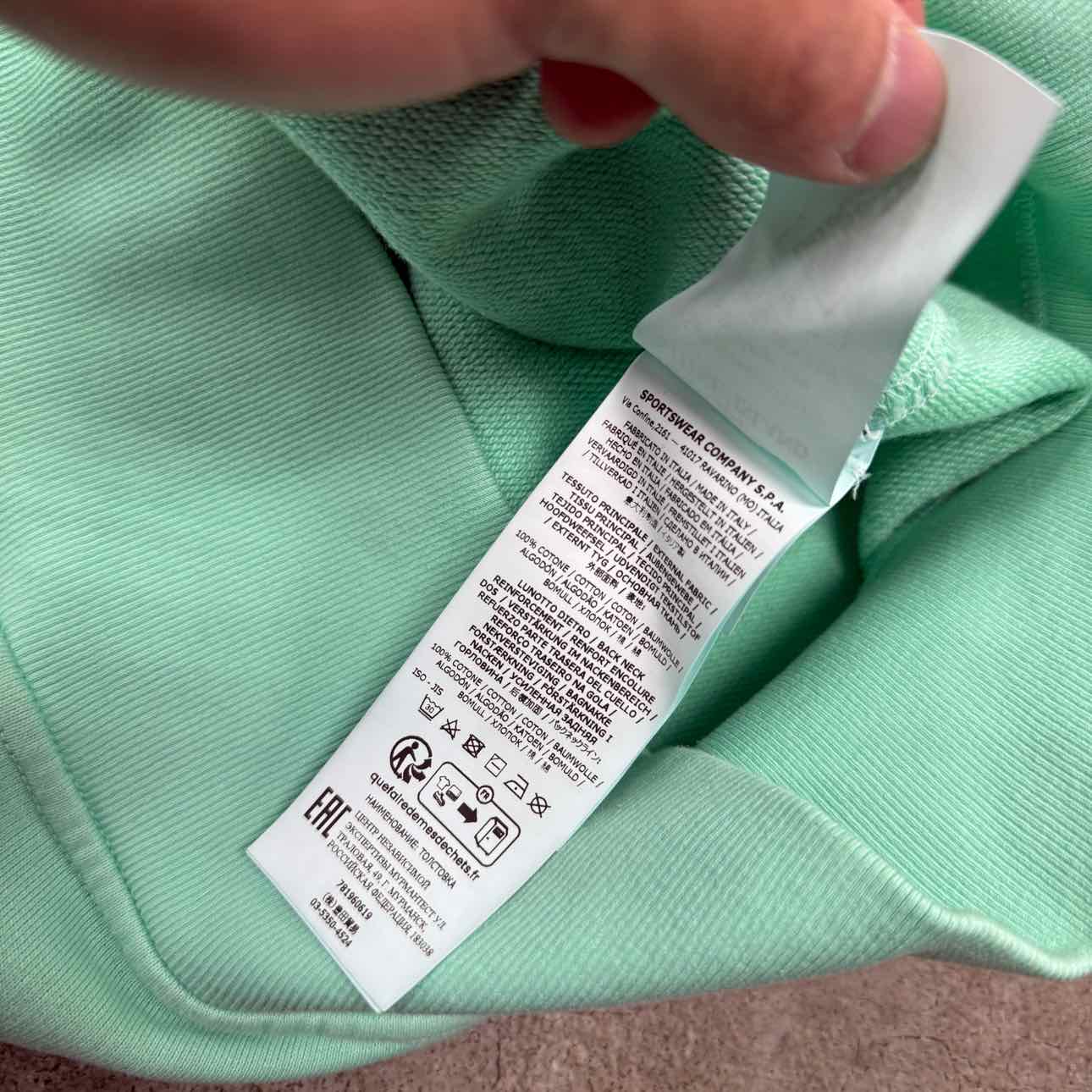 Stone Island Crewneck Sweater &quot;SHADOW PROJECT&quot; Aqua Used Size XL