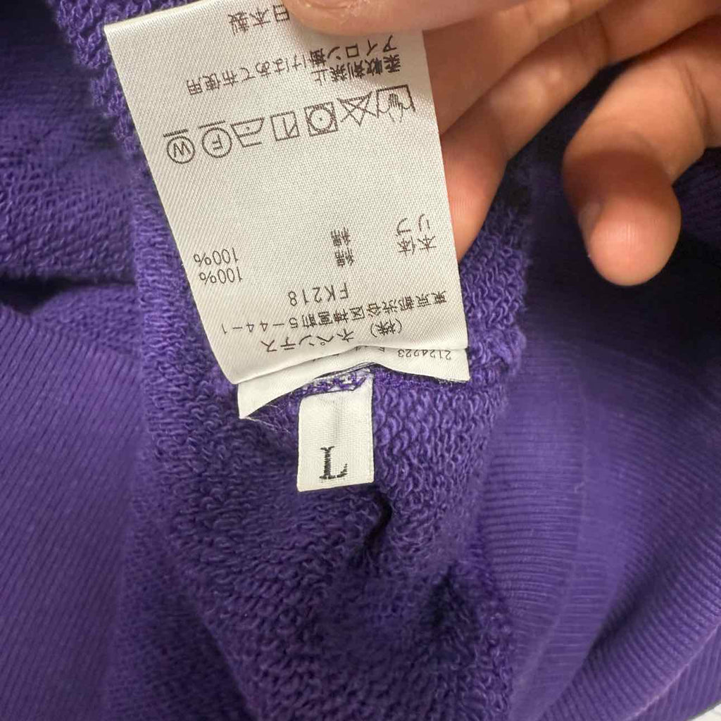 Needles Hoodie "BUTTERFLY" Purple Used Size L