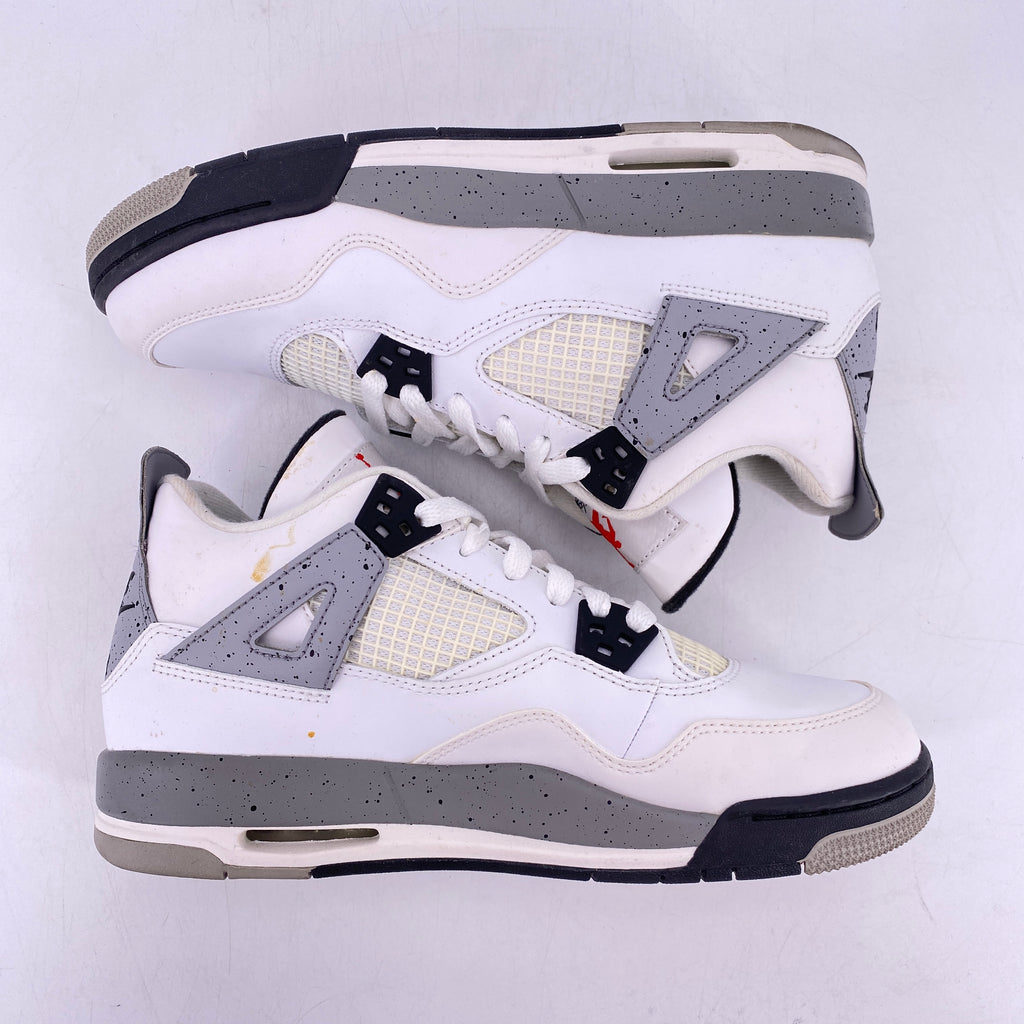 Air Jordan (BG) 4 Retro "White Cement" 2016 Used Size 6.5Y