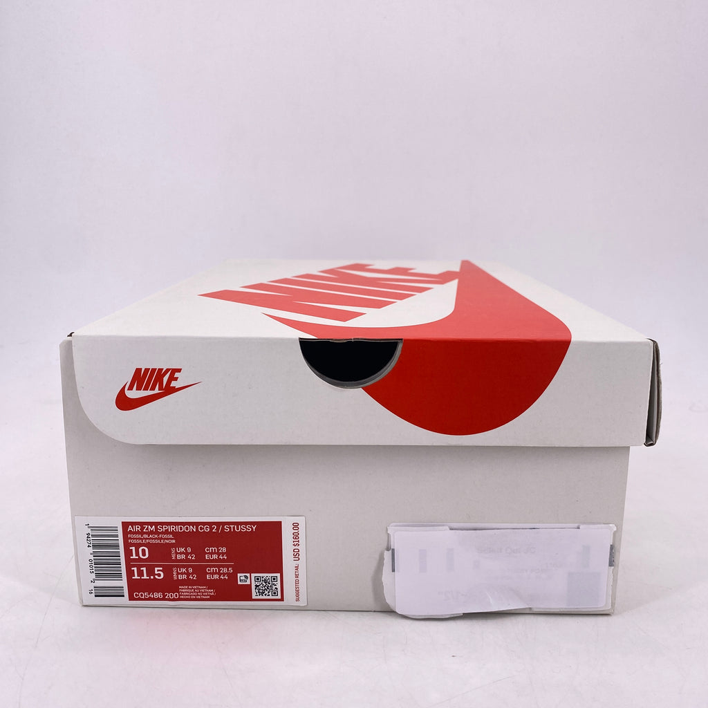 Nike Air Zoom Spiridon "Stussy Fossil" 2020 New Size 10