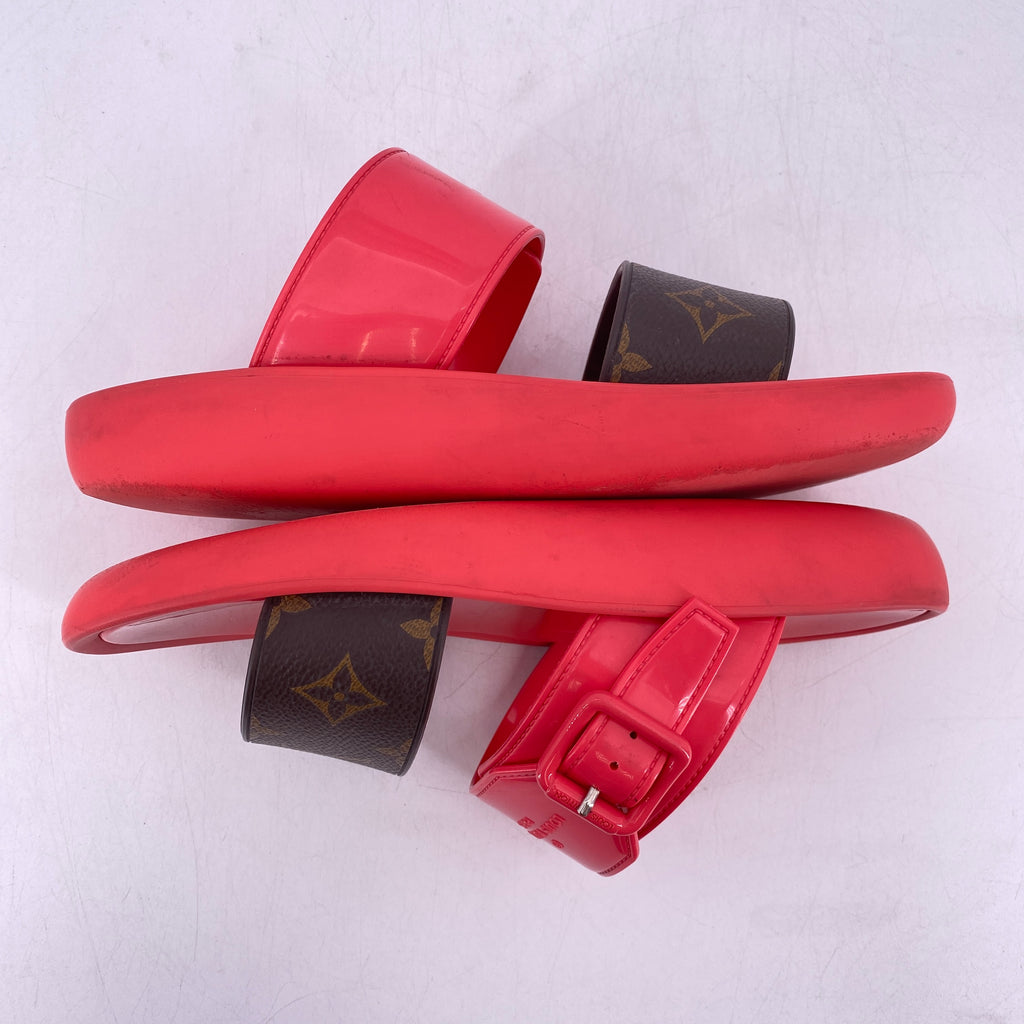 Louis Vuitton Sunbath Mule "Coral Pink"  Used Size 37