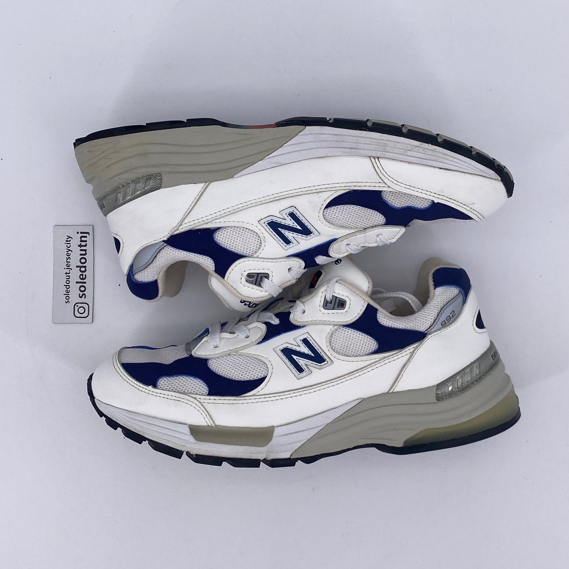 New Balance 9060 &quot;White Navy&quot; 2021 Used Size 7.5