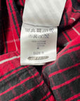 OFF-WHITE Flannel "DIAGONAL" Red Used Size S