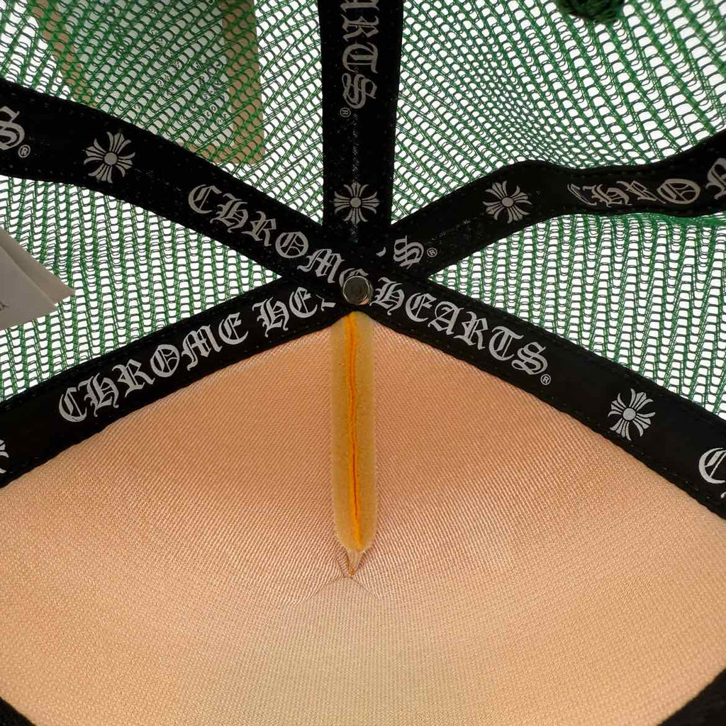 Chrome Hearts Trucker Hat "SMILEY" Used Yellow Size OS