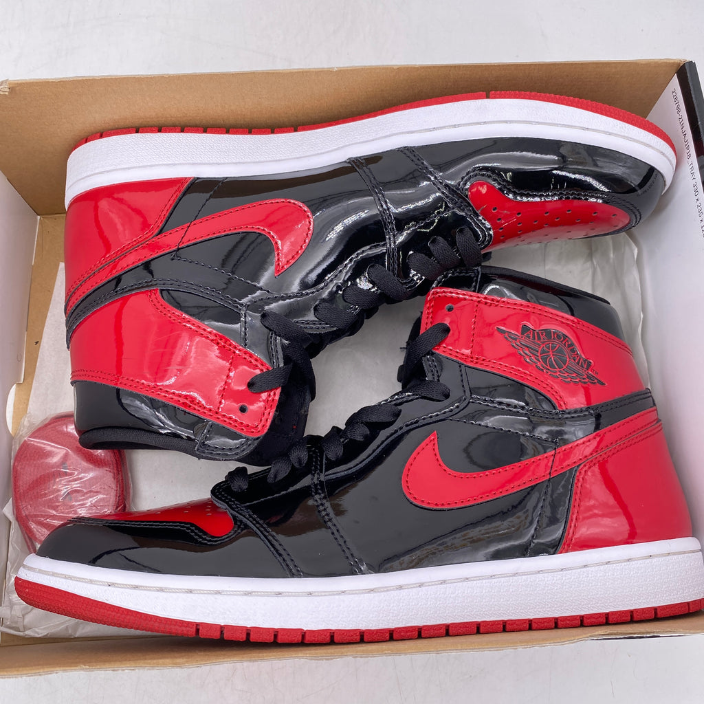 Air Jordan 1 Retro High OG "Patent Bred" 2021 Used Size 10.5