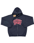 Stussy Zip Up "SPORT LOGO" Washed Black New Size 2XL