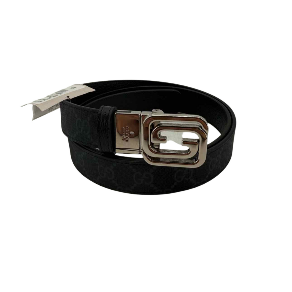 Gucci Belt "GG SUPREME" New Black Size 46