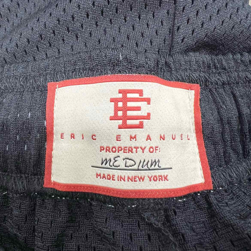 Eric Emanuel Mesh Shorts "BASIC LOGO" Ebony New Size M