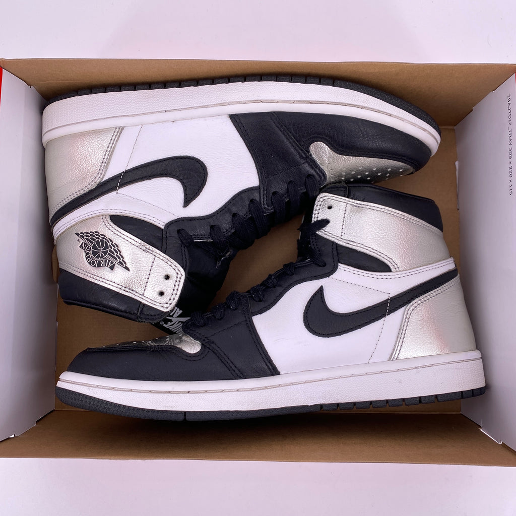 Air Jordan (W) 1 Retro High OG "Silver Toe" 2021 Used Size 9W