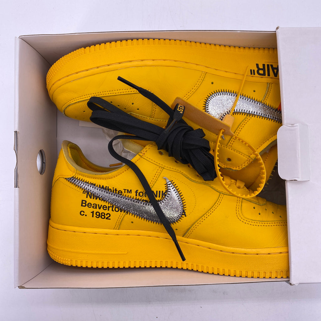 Nike Air Force 1 Low / OW "University Gold" 2021 Used Size 11