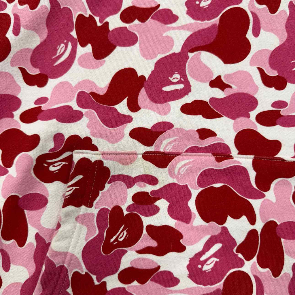 Bape Hoodie "ABC CAMO" Pink Used Size M