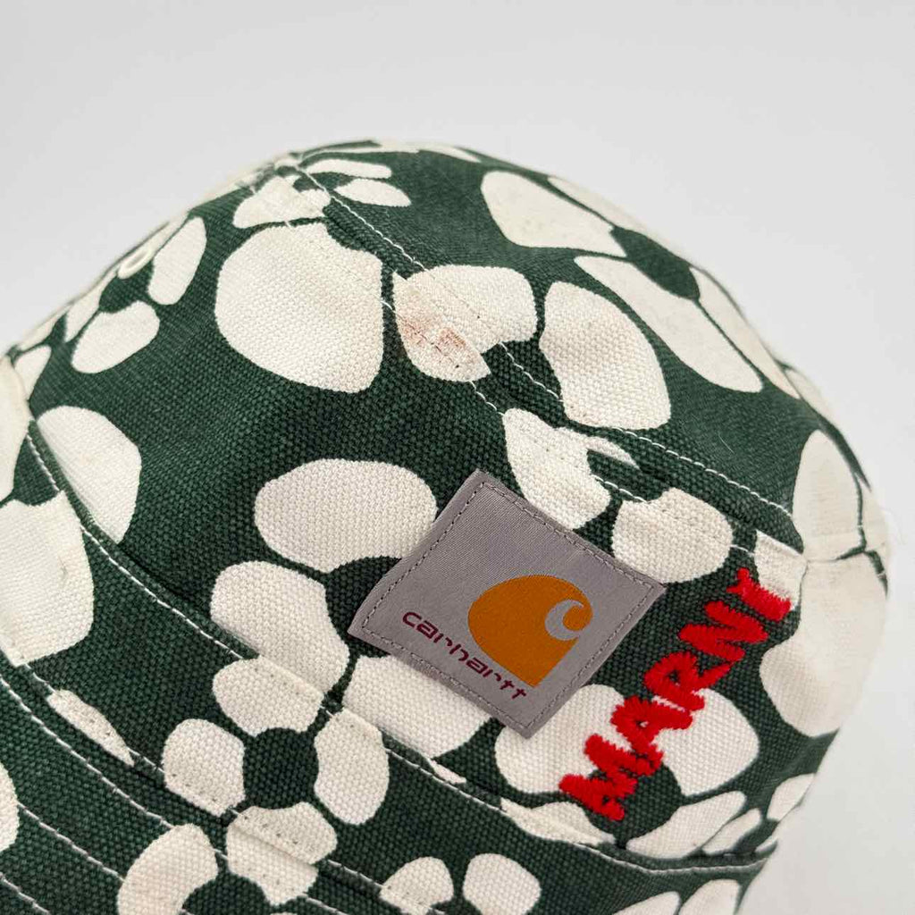 Marni Bucket Hat "CARHARTT" Used Green Size M/L