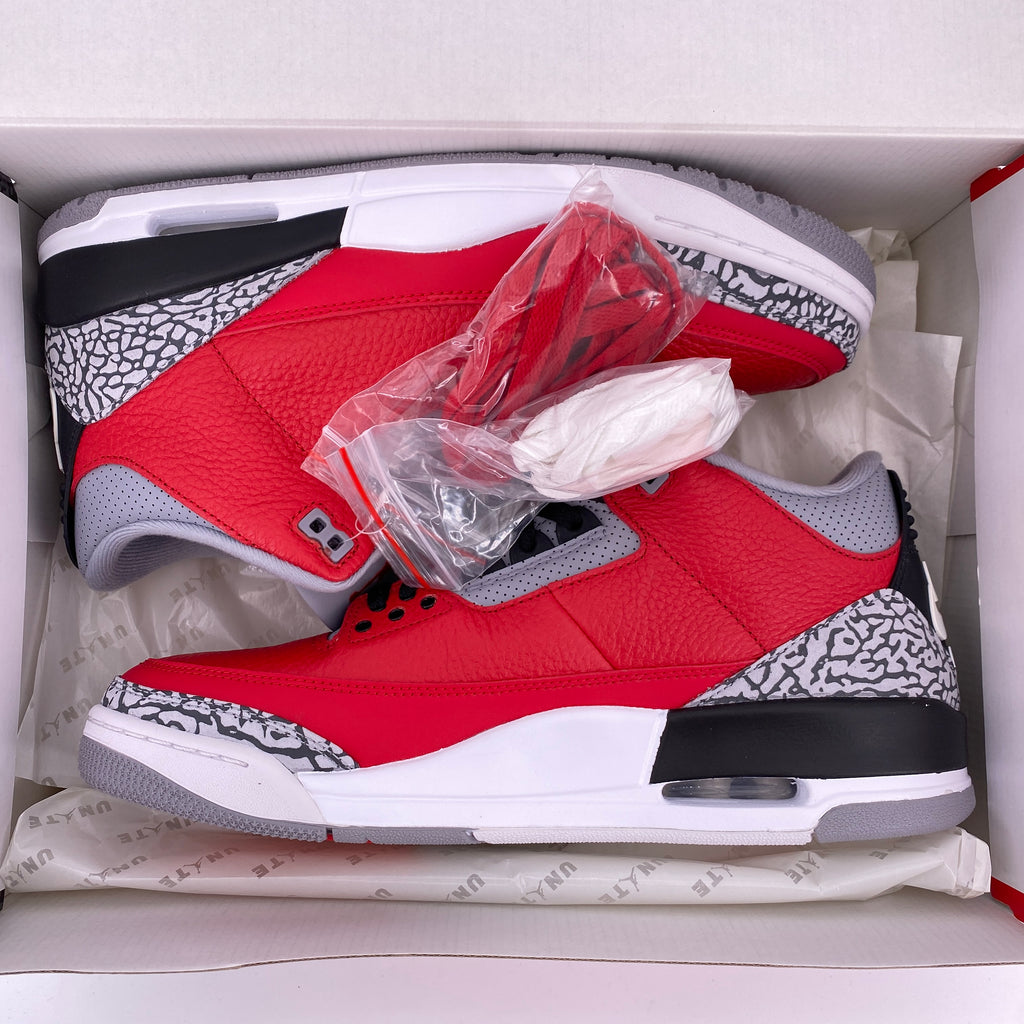 Air Jordan 3 Retro "Unite Fire Red" 2020 New Size 11