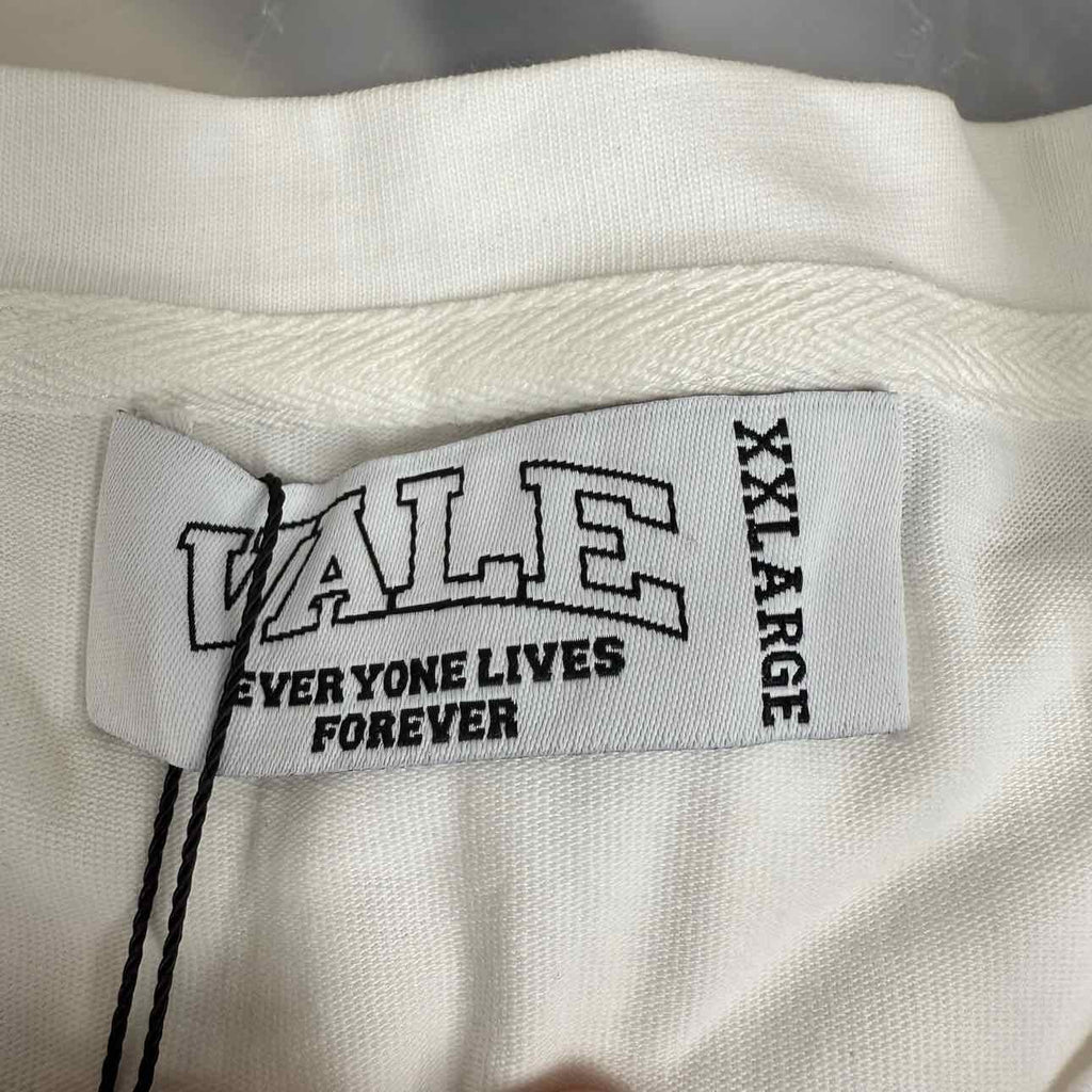 Vale T-Shirt "VALLEY ATHLETICS" White New Size 2XL
