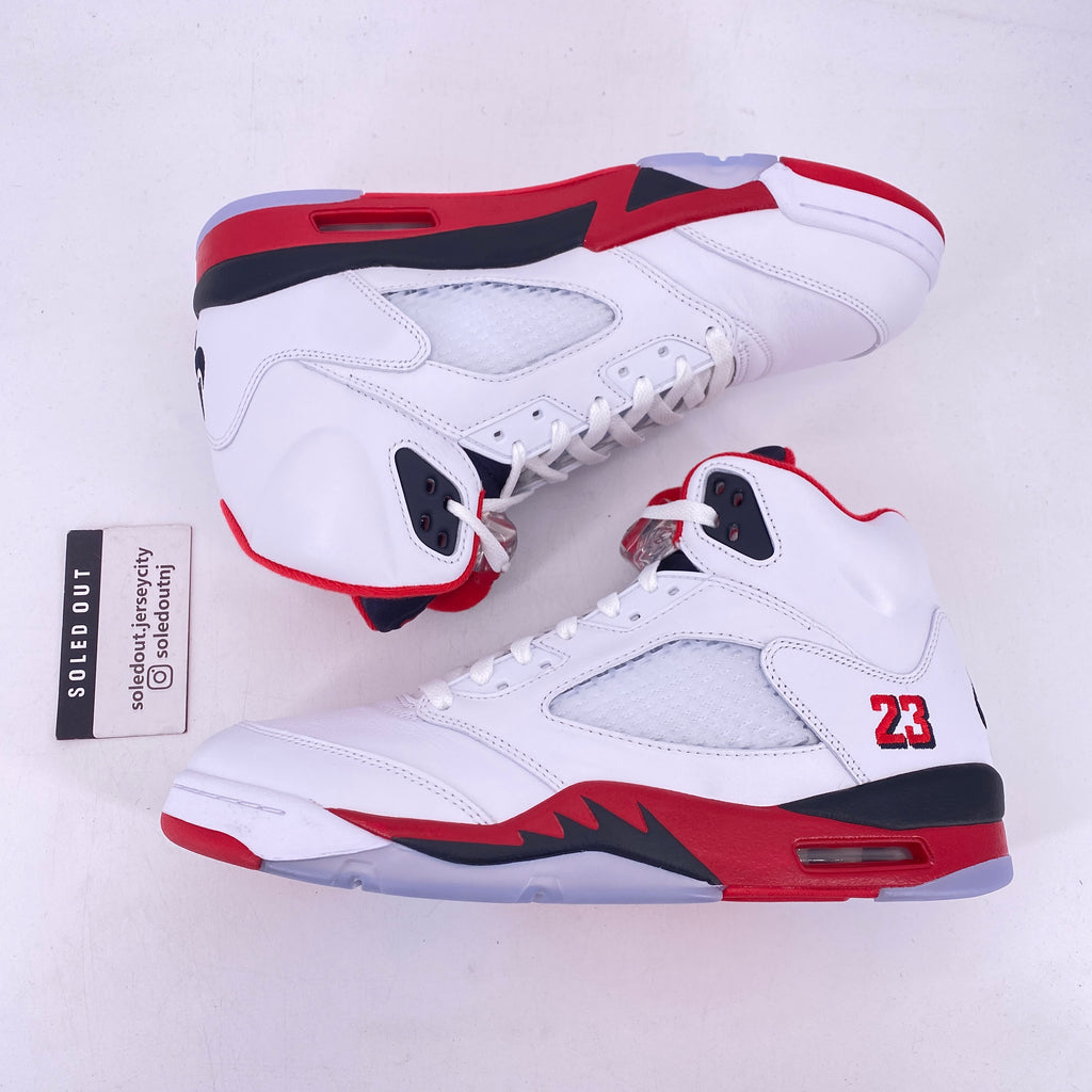 Air Jordan 5 Retro "Fire Red Black Tongue" 2025 New Size 10.5