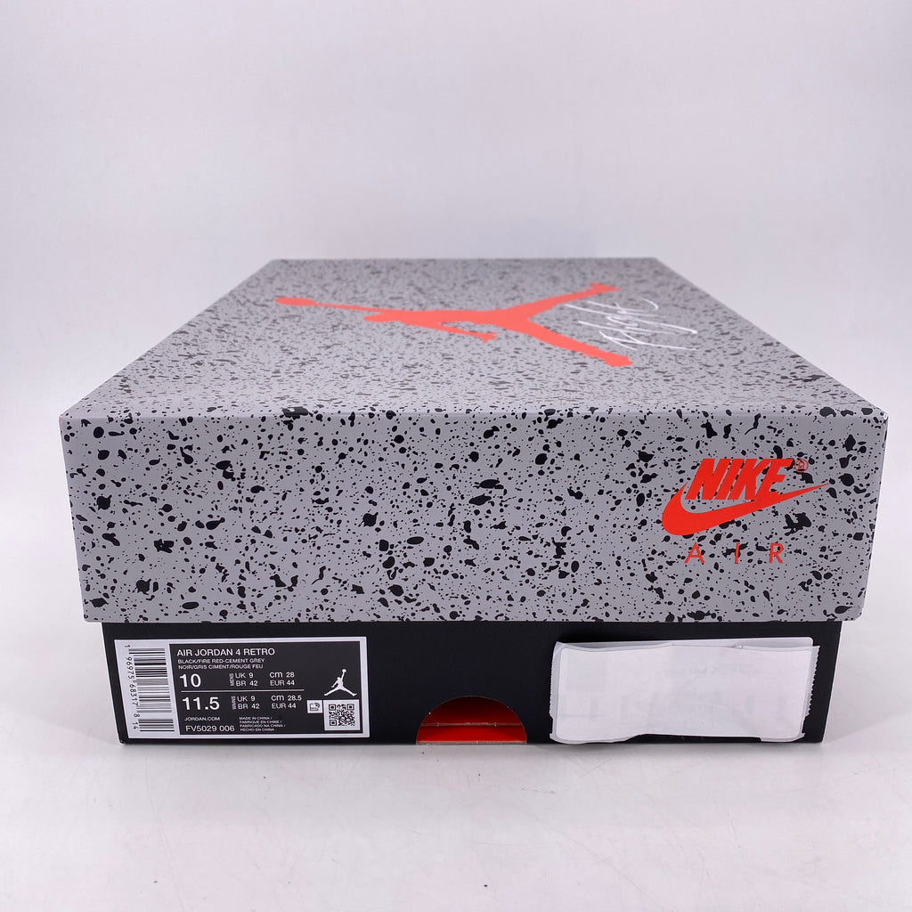 Air Jordan 4 Retro "Bred Reimagined" 2024 New Size 10