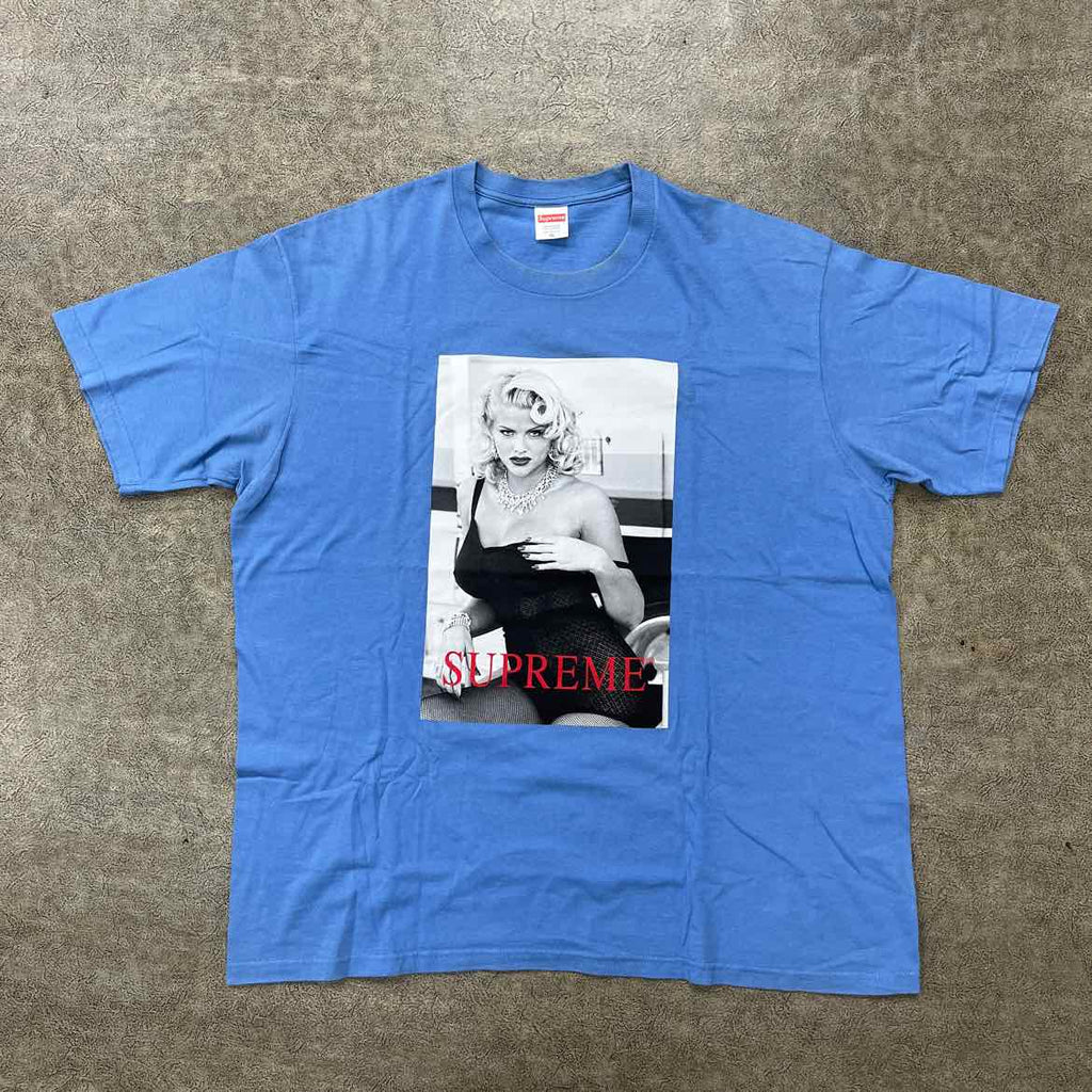 Supreme T-Shirt "ANNA NICOLE SMITH" Royal Blue Used Size XL