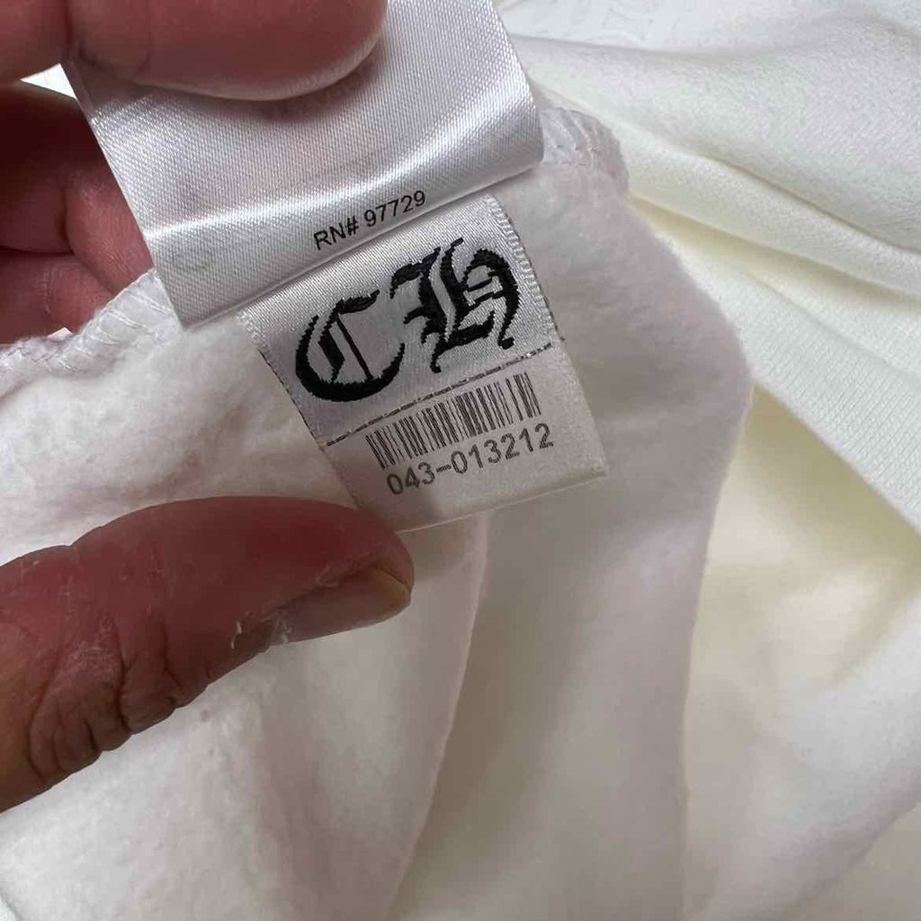 Chrome Hearts Hoodie "FOIL LOGO" White New Size 2XL