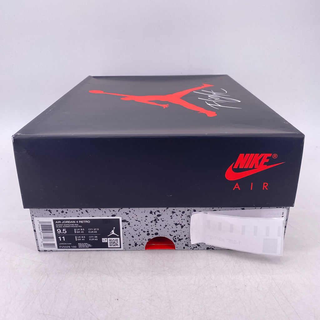 Air Jordan 4 Retro "White Cement" 2025 New Size 9.5